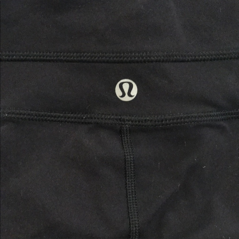 Lululemon black straight leg yoga pants